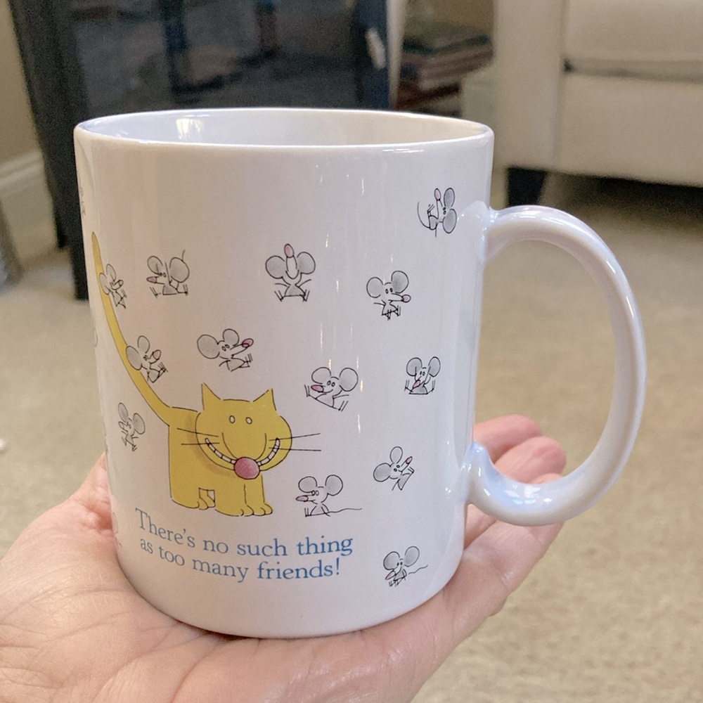 Vintage 1985 Hallmark Cat Mug EC